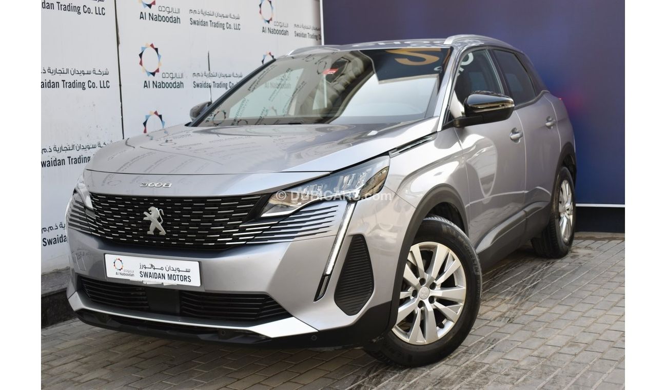 Peugeot 3008 AED 1119 PM | ACTIVE 1.6 TC AT GCC MANUFACTURER WARRANTY 2028 OR 100K KM