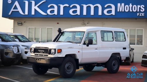 Toyota Land Cruiser Hard Top 2024 TOYOTA LC78 4.0L V6 HARD TOP 3 DOOR PETROL  White Color Exterior with Oak Color Interior BASIC