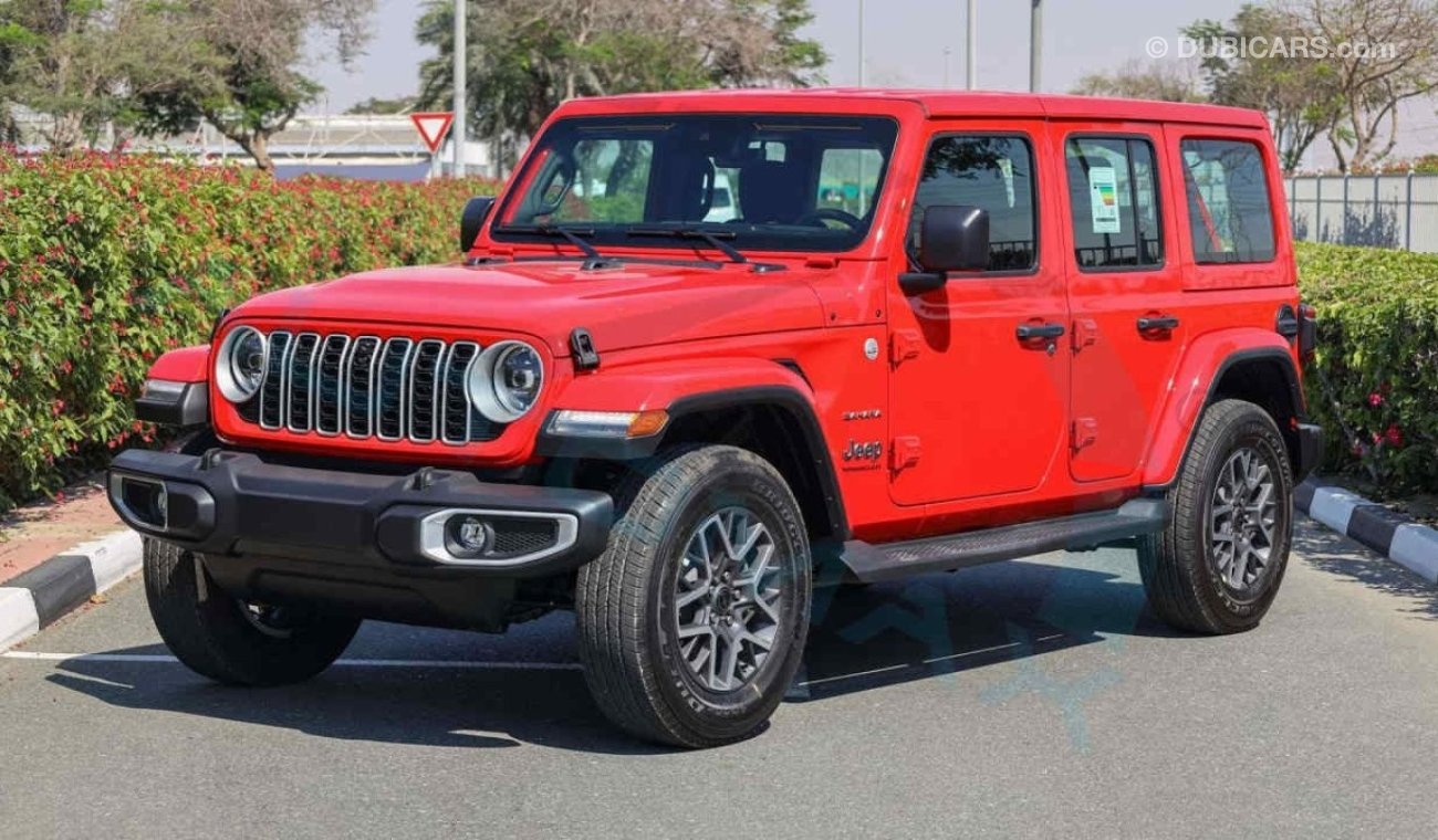 جيب رانجلر Unlimited Sahara Turbo , 2024 GCC , 0Km , With 5 Years Warranty & 3 Years Service @Official Dealer