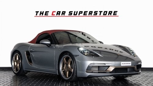 بورش بوكستر 718 2022-PORSCHE BOXSTER-25 YEARS ANNIVERSARY EDITION-GCC-SPECIAL CAR-AL NABOODA WARRANTY TILL 2026