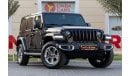 Jeep Wrangler Unlimited Sahara 3.6L Jeep Wrangler Unlimited Sahara 2019 GCC (LOWEST MILEAGE) under Warranty with F