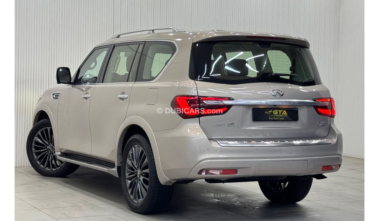 إنفينيتي QX80 Luxury 8st 5.6L 2022 Infiniti QX80 Luxury, 2027 Infiniti Warranty + Service Pack, Fully Loaded, 8 Se