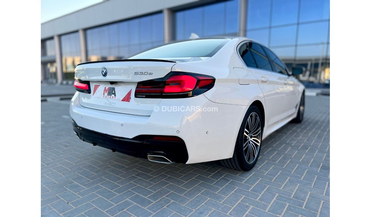 BMW 530i hybrid 2022 white (fully loaded) low mileage