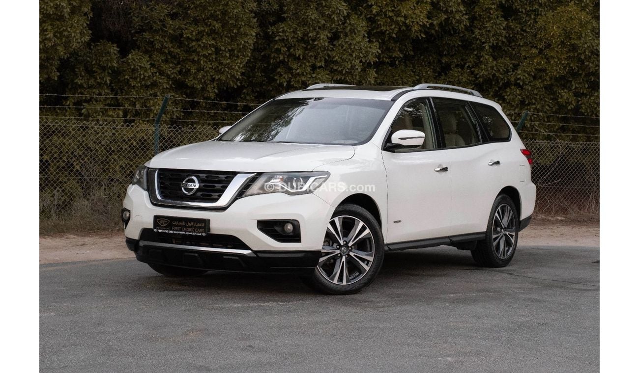 Nissan Pathfinder SV Hybrid Supercharged 2.5L AED 994/month 2019 | NISSAN PATHFINDER | SV HYBRID 2.5L 7-SEATER | GCC |