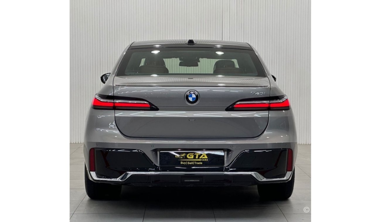 بي أم دبليو 740Li 2023 BMW 740li M-Sport, Feb 2028 BMW Warranty + Service Pack, Full Options, Low Kms, GCC