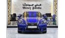 لكزس IS 350 EXCELLENT DEAL for our Lexus IS350 F-Sport ( 2016 Model ) in Blue Color GCC Specs