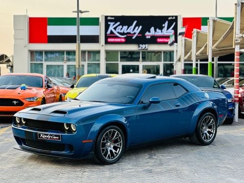 دودج تشالينجر SRT 6.4L | Monthly AED 2160/- | 0% DP | Widebody Kit | Sunroof | Chrome Rims | # 37693