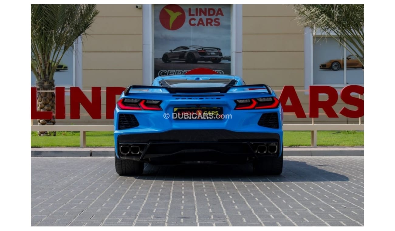 شيفروليه كورفت Chevrolet Corvette 3LT Convertible 2022 GCC under Agency Warranty with Flexible Down-Payment.