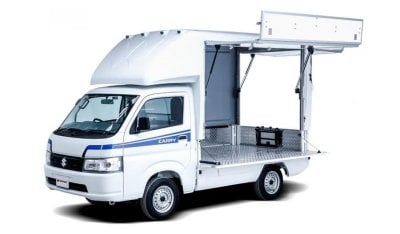 Suzuki Super Carry like this  shape we can doing all the kind of box