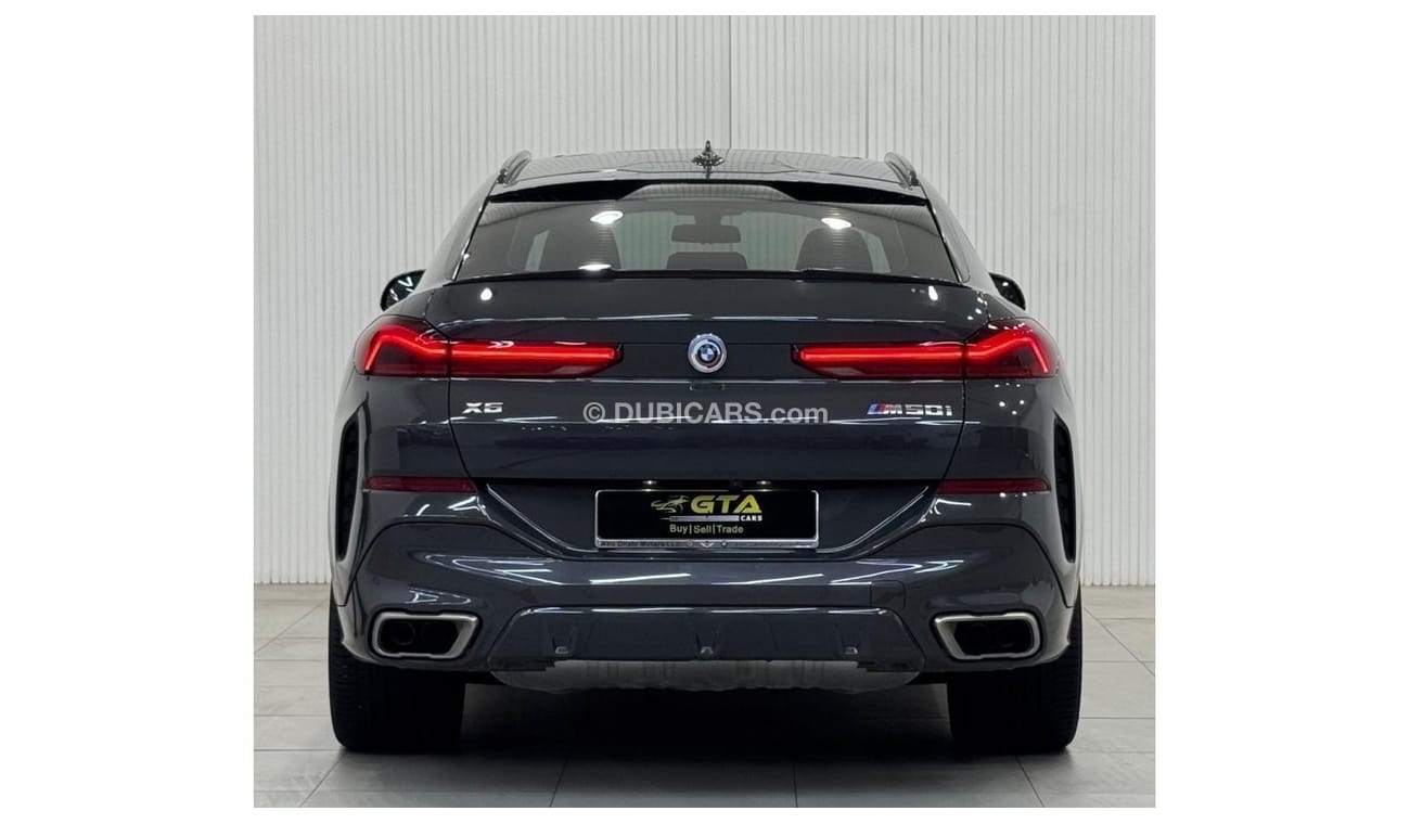 بي أم دبليو X6 2023 BMW X6 M50i, Apr 2028 BMW Warranty + Service Package, Full Service History, GCC