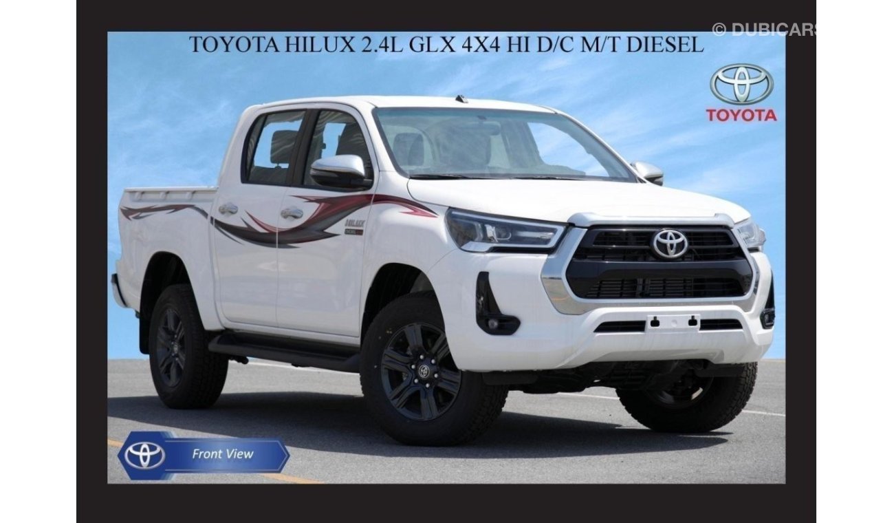 تويوتا هيلوكس TOYOTA HILUX 2.4L GLX 4X4 D/C HI(i) M/T DSL 2023 Model Year Export Price