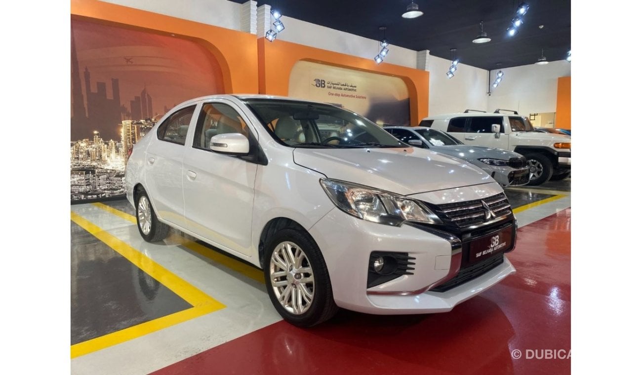 Mitsubishi Attrage GLX Highline AED 575 EMi @ 0% DP | Mitsubishi Attrage I GLX H I 2021 | 1.2L | GCC | Sedan | FWD | Un