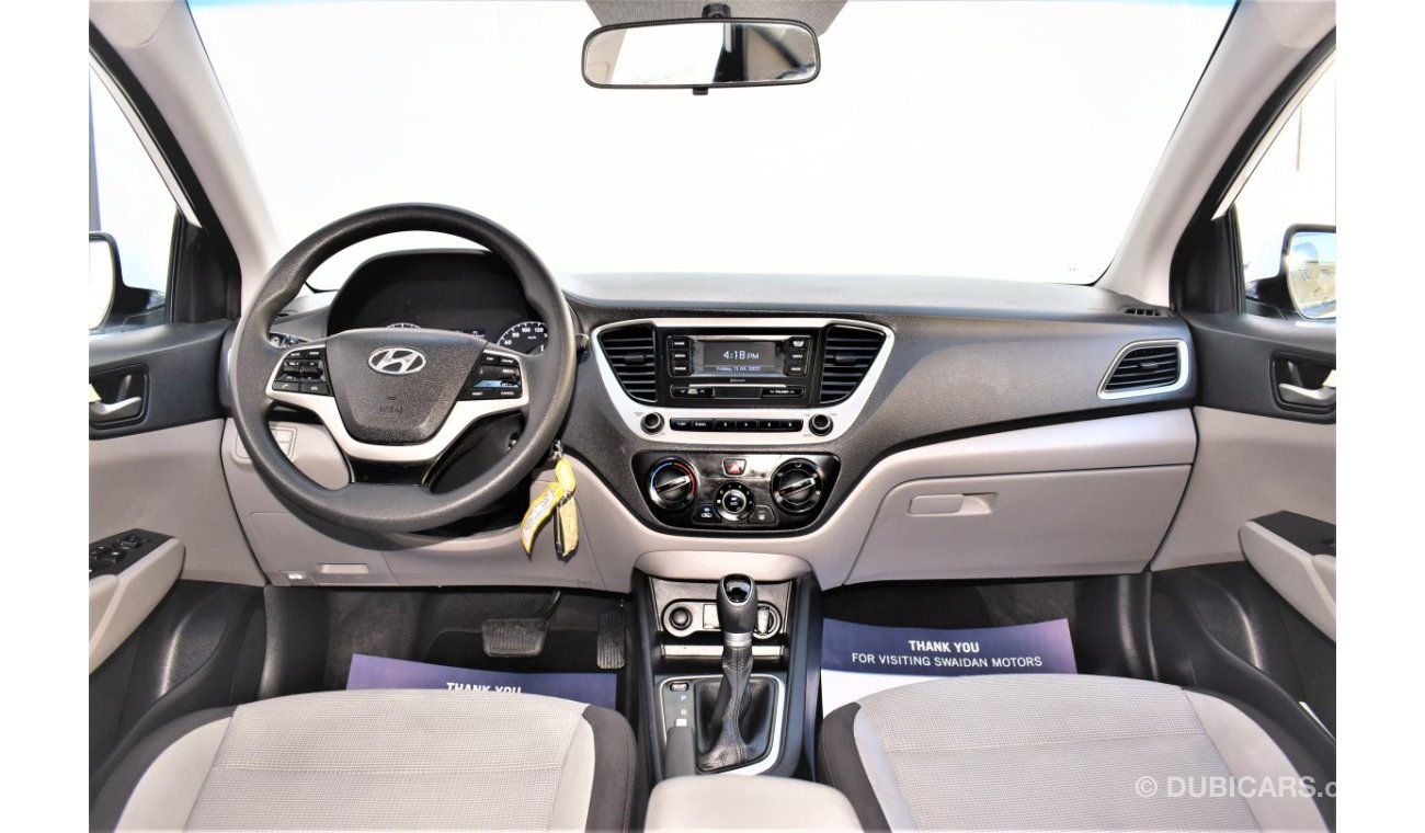 Hyundai Accent | AED 980 PM | 0% DP | 1.6L 2020 GCC DEALER WARRANTY