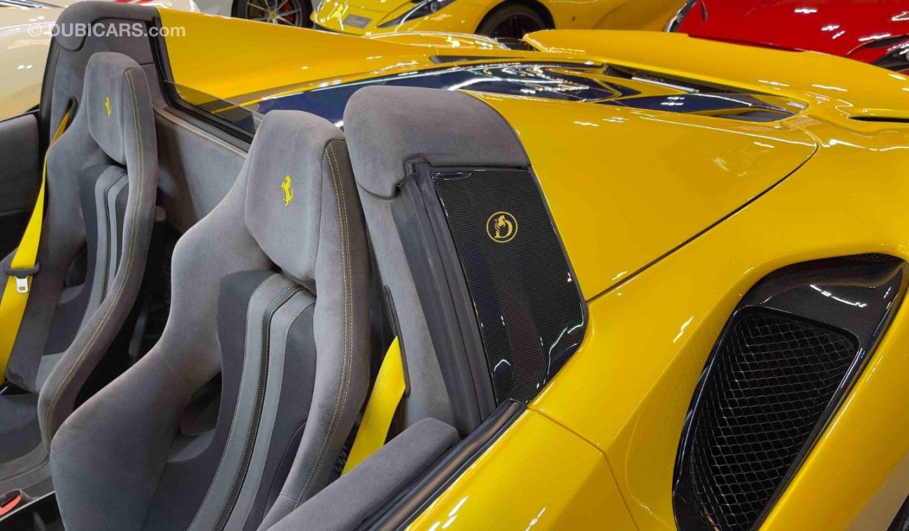 فيراري 488 Pista Spider | 2020 | Giallo Modena | Full Carbon Fiber | 720 HP | Negotiable Price