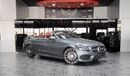 Mercedes-Benz C 300 AMG Pack AED 1,999 P.M | 2017 C300 CONVERTIBLE COUPE  AMG | UNDER WARRANTY | GCC | 360 CAMERAS