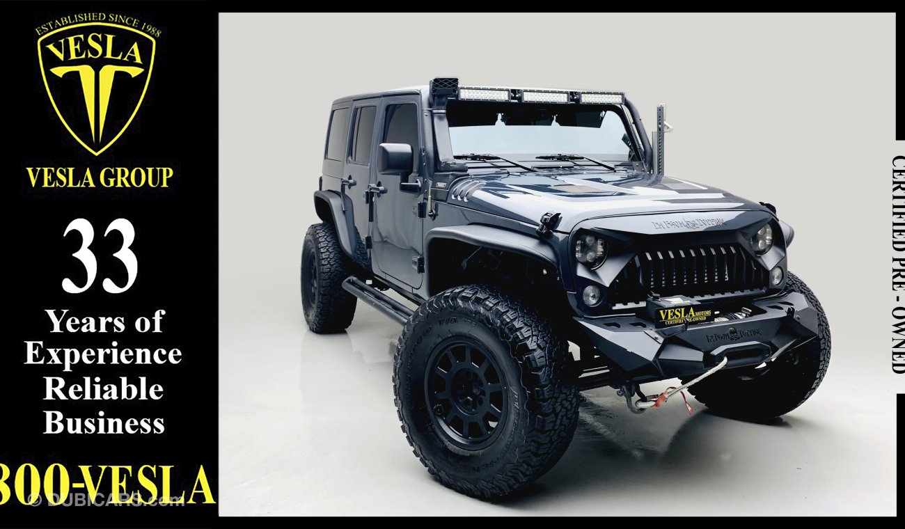 Used Jeep Wrangler FULLY MODIFIED + MANUAL GEAR + FULL ACCESSORY / 2017 /  GCC / WARRANTY + FREE SERVICE / 2,251 DHS  2017 for sale in Dubai -  470917