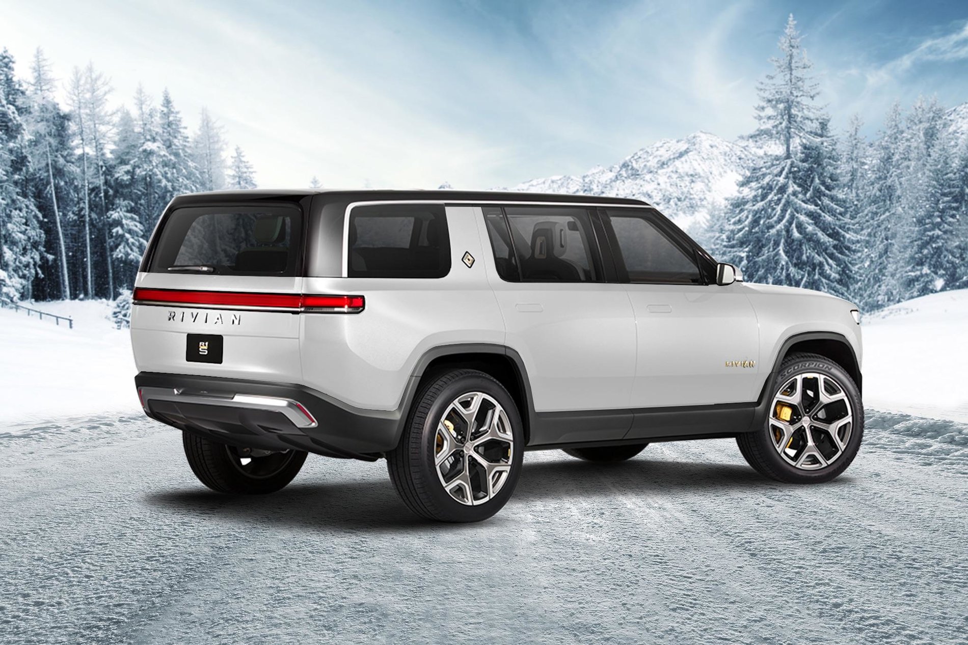 Rivian R1S exterior - Rear Left Angled