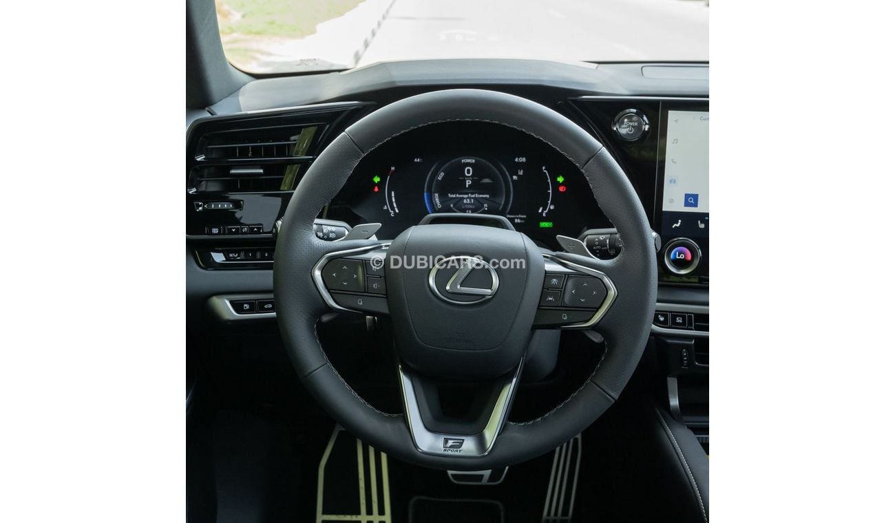 لكزس RX 500h The 2024 Lexus RX 500h F-Sport 3 is a luxury hybrid SUV featuring a 2.4L engine. It offers sporty ha