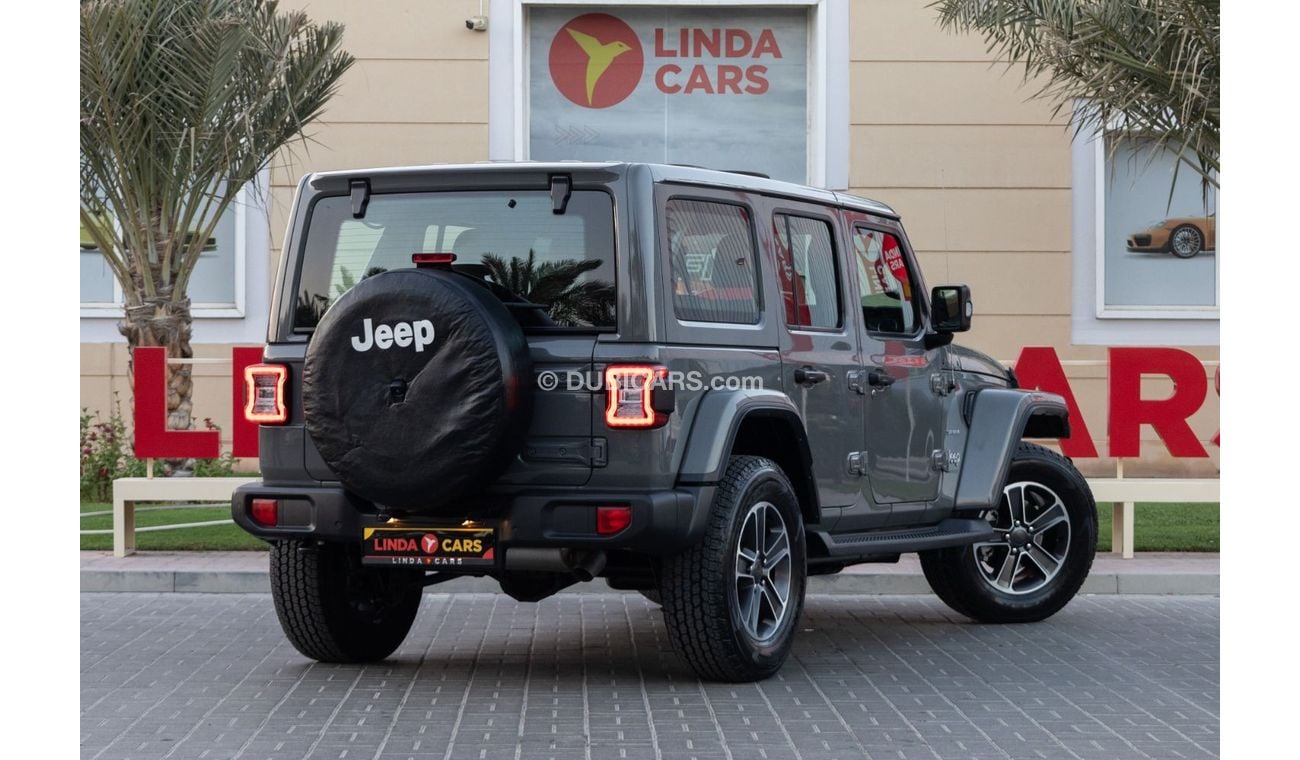 جيب رانجلر Unlimited Sahara 3.6L Jeep Wrangler Unlimited Sahara 2023 GCC under Agency Warranty with Flexible Do