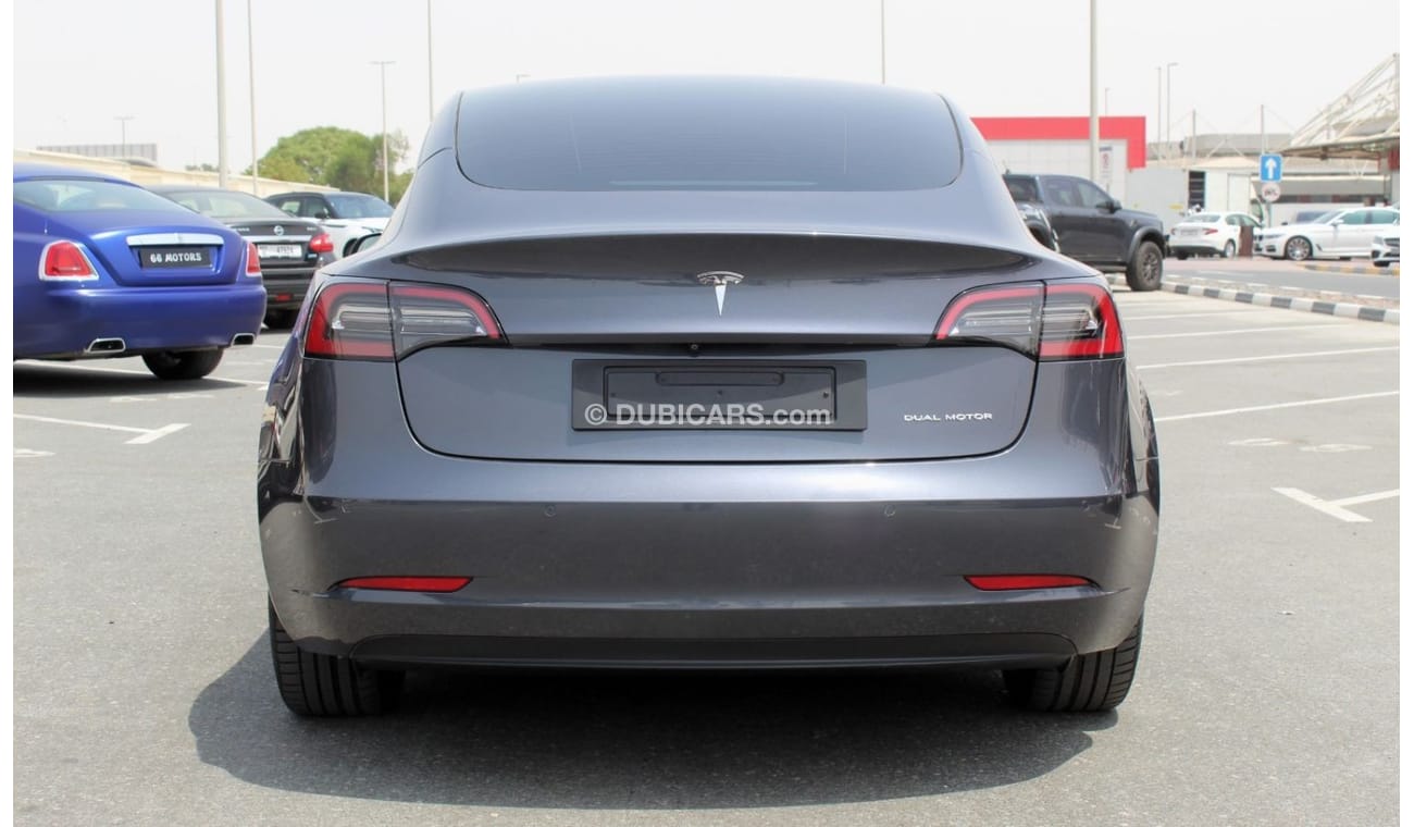 تسلا موديل 3 TESLA MODEL 3 LONG RANGE DUAL MOTOR 4WD 2021 GCC LOW MILEAGE SINGLE OWNER WITH TESLA AGENCY WARRANTY