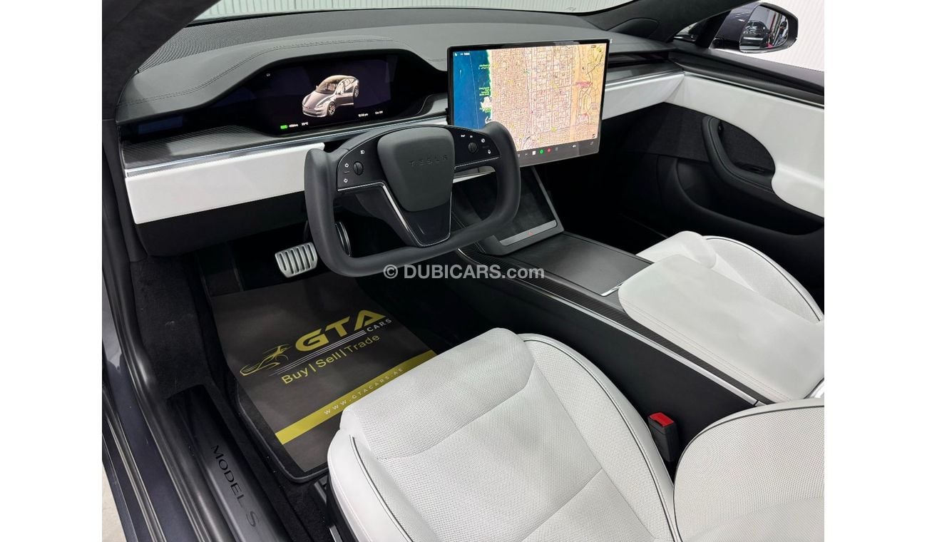 Tesla Model S Plaid 2023 Tesla Model S Plaid, 2027 Tesla Warranty, 2031 Battery + Drive Unit Warranty, Very Low Km