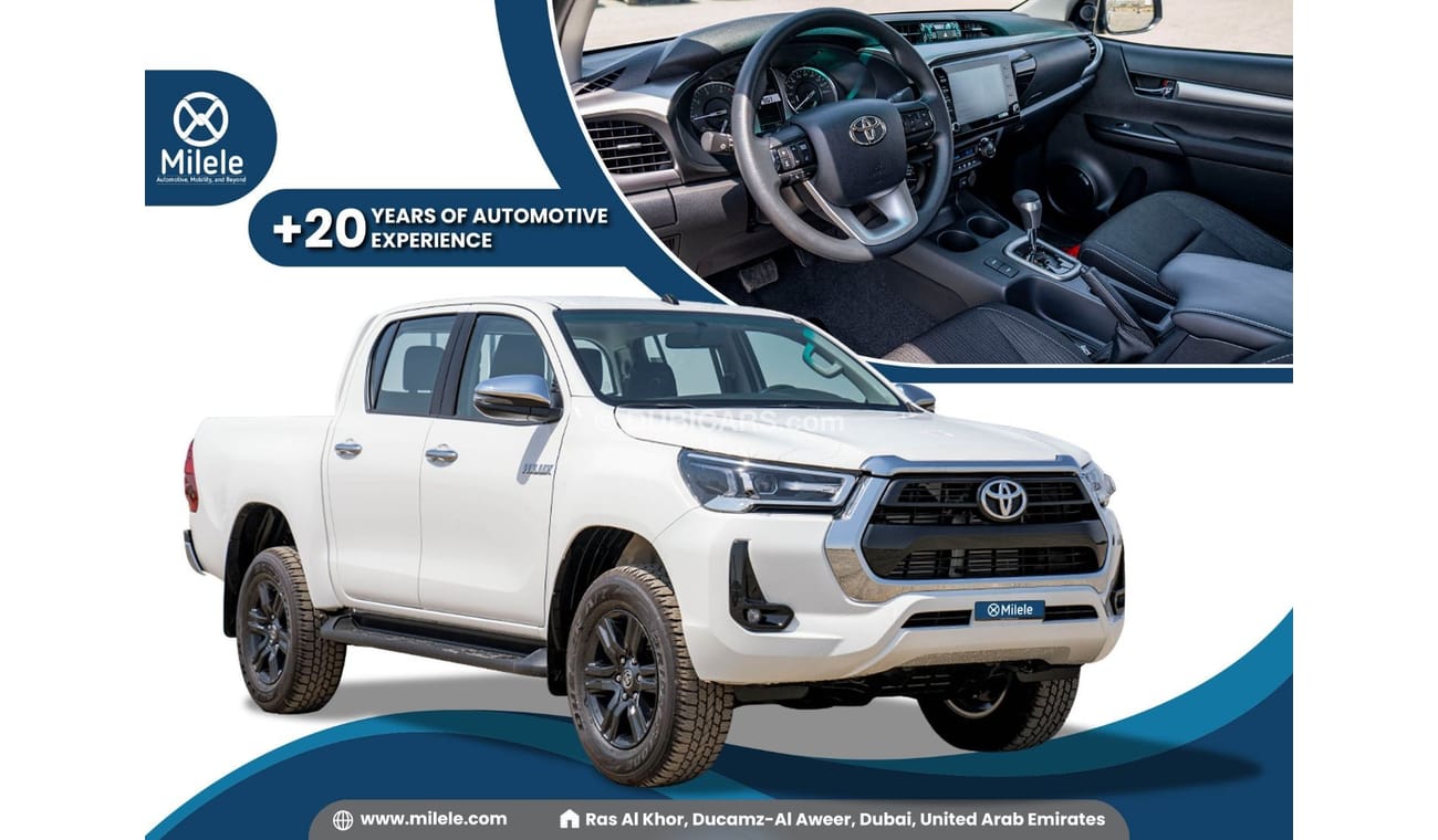 Toyota Hilux DC 2.4L DIESEL 4X4 - WHITE: PUSH START, REAR CAMERA (EXPORT ONLY)