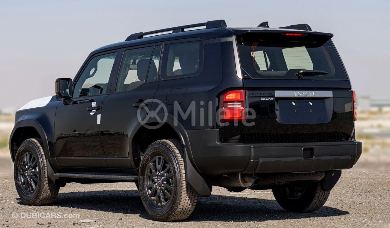 تويوتا برادو TX 2.8L DIESEL - BLACK: NEW SHAPE (EXPORT ONLY)