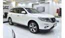 Nissan Pathfinder EXCELLENT DEAL for our Nissan Pathfinder SV 4WD ( 2015 Model ) in White Color GCC Specs