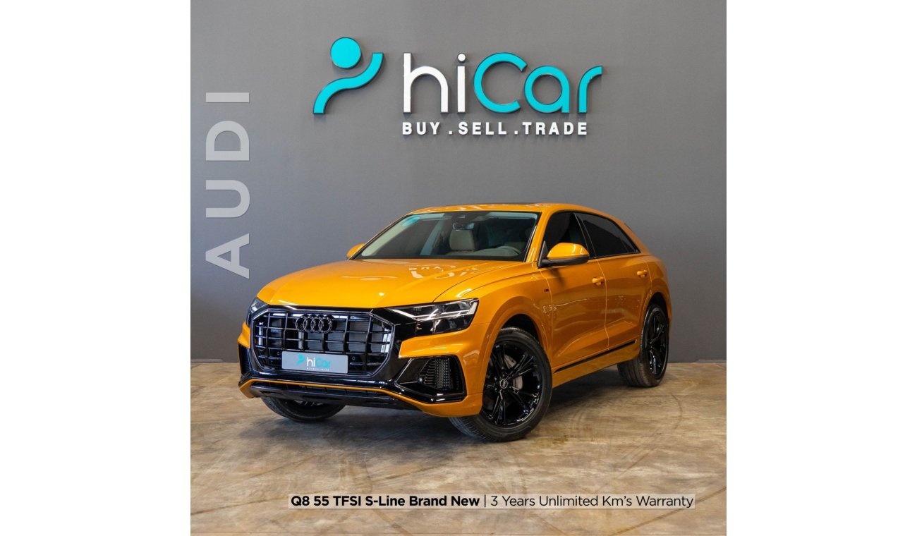 Audi Q8 AED 4,383pm • 0% Downpayment • 55TFSI • S-Line • 3 Years Warranty! 