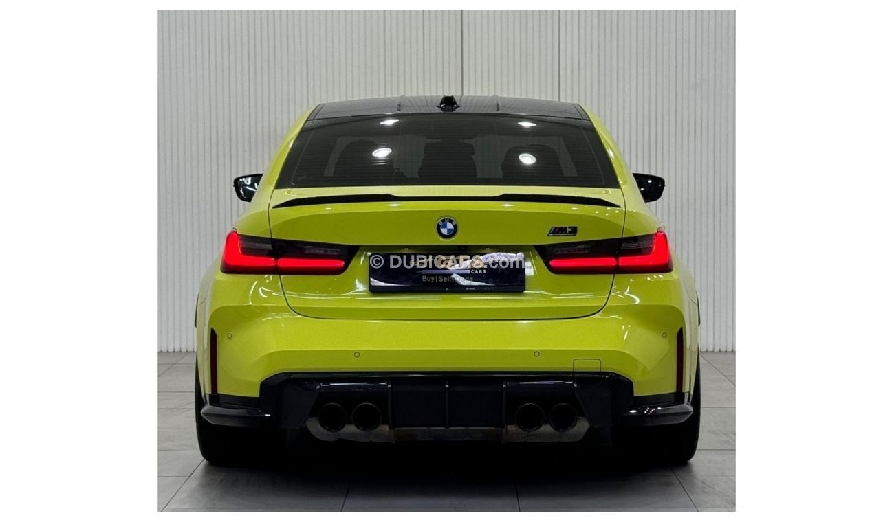 بي أم دبليو M3 2023 BMW M3 Competition SAO PAULO YELLOW, Aug 2026 BMW Warranty + Service Package, Full Service Hist