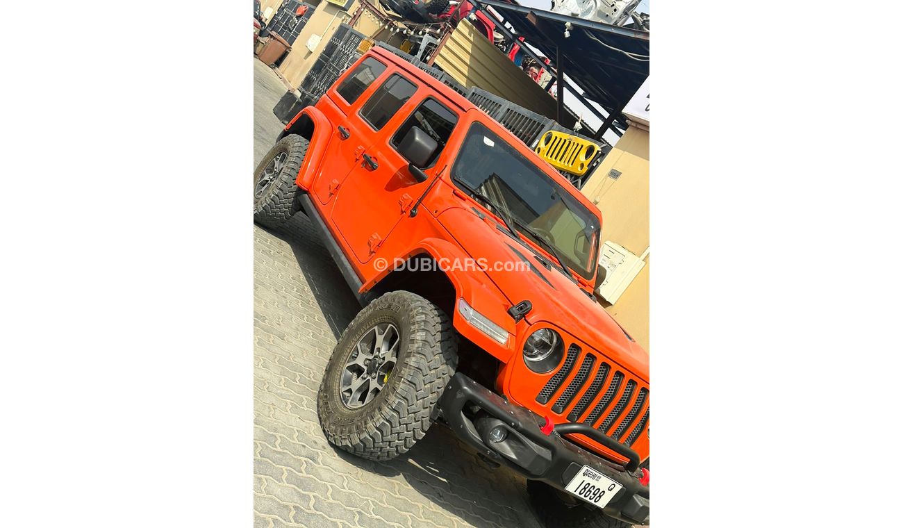 Orange 2024 jeep rubicon