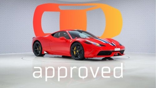 فيراري 458 Speciale - 1 Year Approved Warranty - Approved Prepared Vehicle