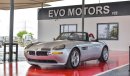 BMW Z8 BMW Z8, 2002, Silver exterior, Red Interior, Manual transmission, 8 cylinders, 18″ wheels, 61,900 km