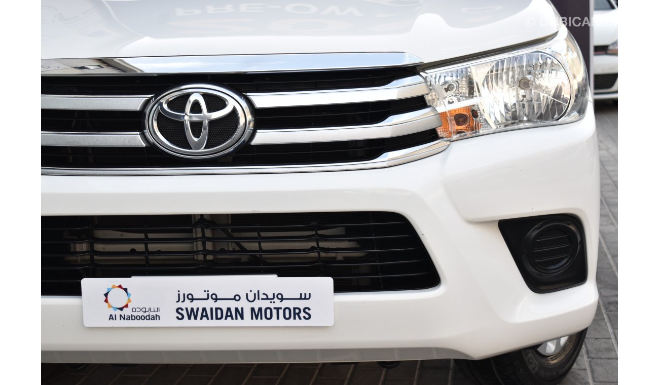 Toyota Hilux AED 1279 PM | 2.7L MT DC 2WD GCC DEALER WARRANTY