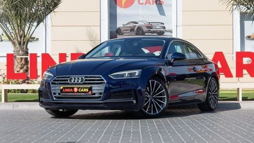 أودي A5 40 TFSI S Line 2.0L Audi A5 40TFSI S-Line 2019 GCC under Warranty with Flexible Down-Payment.