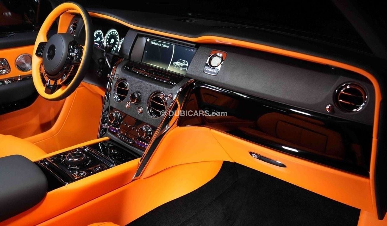 رولز رويس كولينان Onyx Concept | Onyx 24 Forged Rims | Diamond Black | Interior Orange