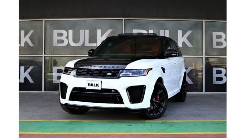 لاند روفر رانج روفر سبورت أس في آر Range Rover Sport SVR-2021 MY-Full Carbon-Original Paint-AED 5,893 Monthly 0% DP