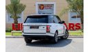 Land Rover Range Rover HSE Range Rover Vogue HSE 2018 GCC under Warranty with Flexible Down-Payment/ Flood Free.