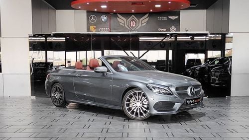 Mercedes-Benz C 300 AMG Pack AED 3,100 P.M | 2017 C300 CONVERTIBLE COUPE  AMG | UNDER WARRANTY | GCC | 360 CAMERAS