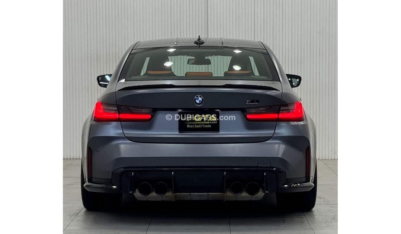 بي أم دبليو M3 Competition 3.0L 2021 BMW M3 Competition, Warranty, Service History, Carbon Fiber Package, Full Opti