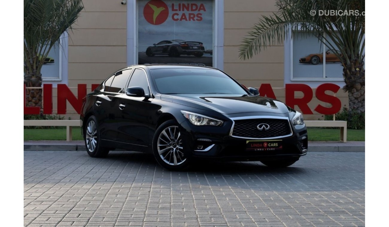 Infiniti Q50 Luxe Infiniti Q50 2022 GCC under Agency Warranty with Flexible Down-Payment/ Flood Free.