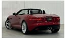 Jaguar F Type Std 2017 Jaguar F-Type Convertible, Warranty Full Jaguar Service History, Low Kms, GCC