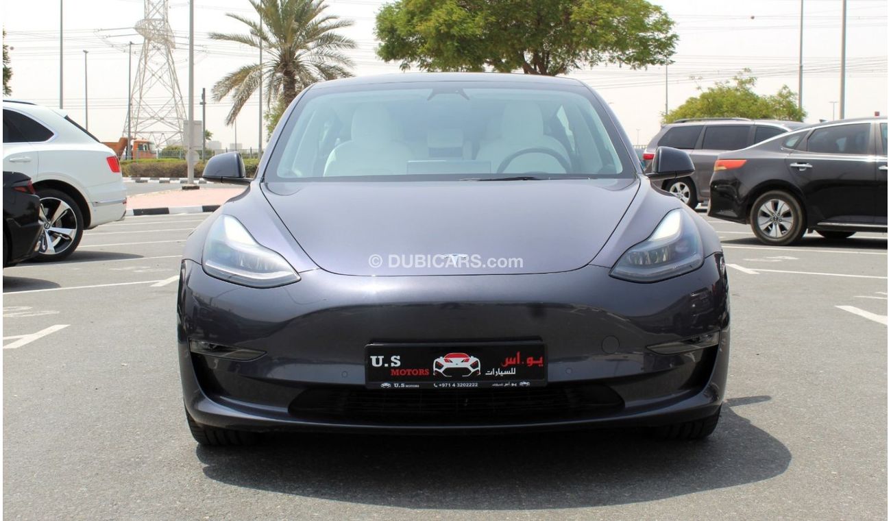 تسلا موديل 3 TESLA MODEL 3 LONG RANGE DUAL MOTOR 4WD 2021 GCC LOW MILEAGE SINGLE OWNER WITH TESLA AGENCY WARRANTY