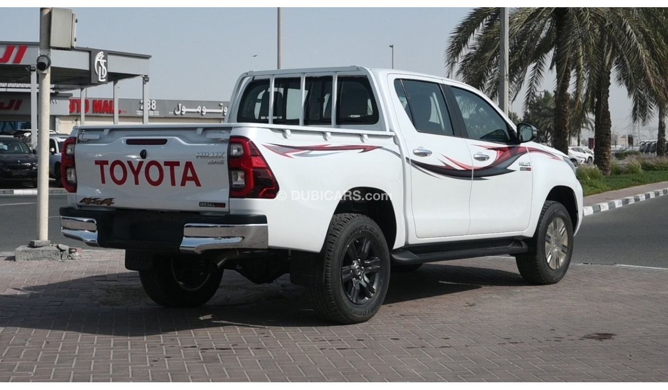 Toyota Hilux 2.4L,DIESEL,D/CAB,PUSH START BUTTON,FR+RR AUTO AC,LED,LIGHTS,ALLY WHEELS, MT,2023MY ( FOR EXPORT ONL