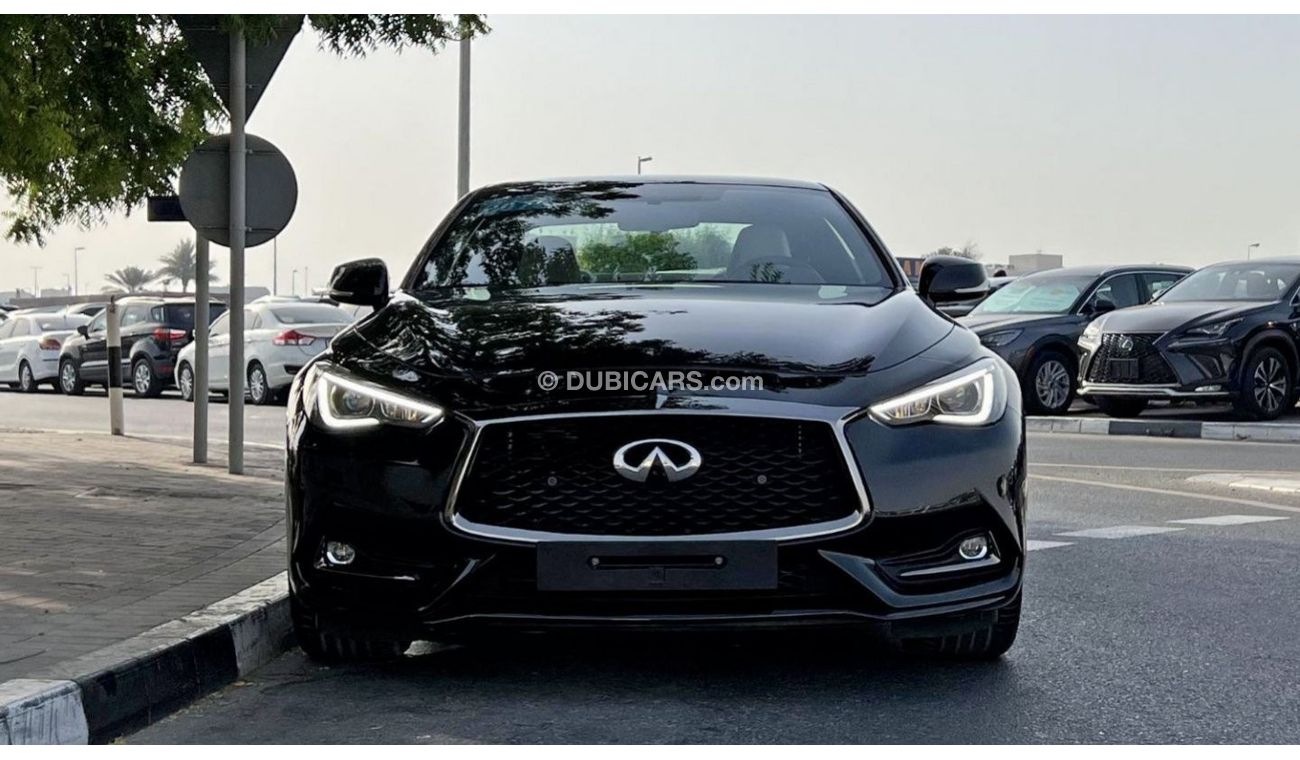 Infiniti Q60 Coupe Luxury Black Edition GCC Specs 3.0L Twin Turbo 6 Cylinders