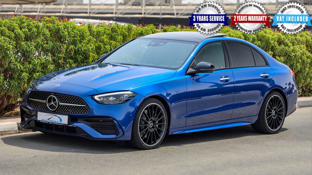 Mercedes Benz C 0 Amg Gcc 22 0km Night Package W 2 Yrs Unltd Mlg Wnty 3 Yrs Or 60 K Km Srvc Emc For Sale Aed 309 999 Blue 22