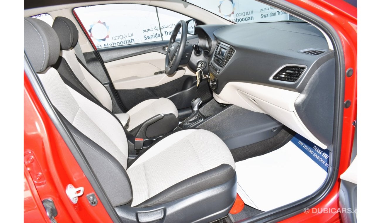 Hyundai Accent AED 639 PM | 1.6L GL GCC DEALER WARRANTY