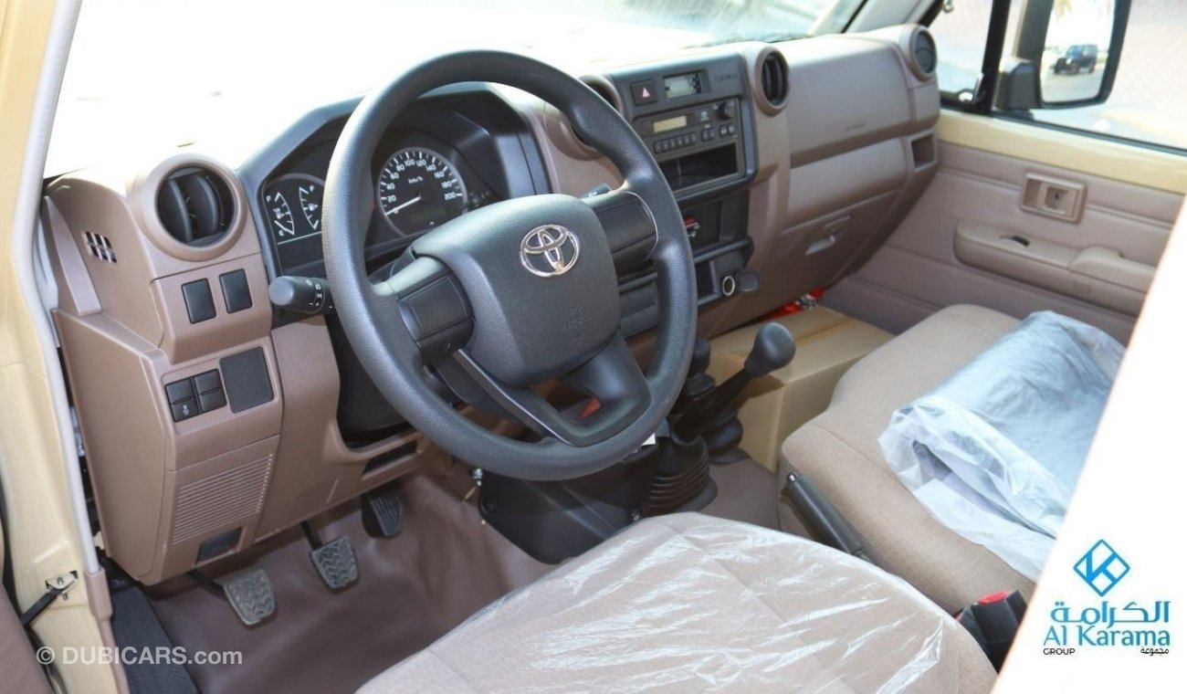 Toyota Land Cruiser Pick Up LC79 4.5L V8 Single Cabin DIESEL     Spec region - GCC Engine size -4.5L V8 Fuel type - Diesel Fuel