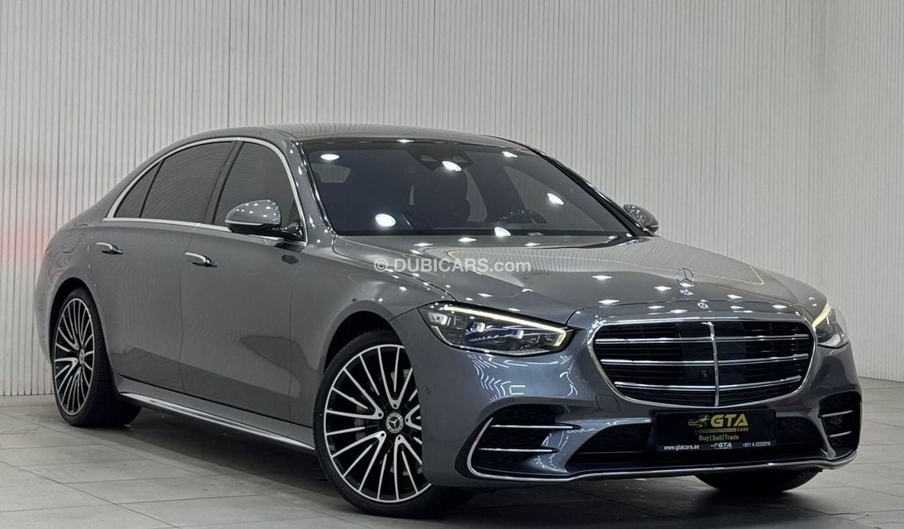 مرسيدس بنز S 580 4MATIC Exclusive 4.0L 2023 Mercedes Benz S580 AMG 4MATIC LWB, 2028 Mercedes Warranty + Service Packa