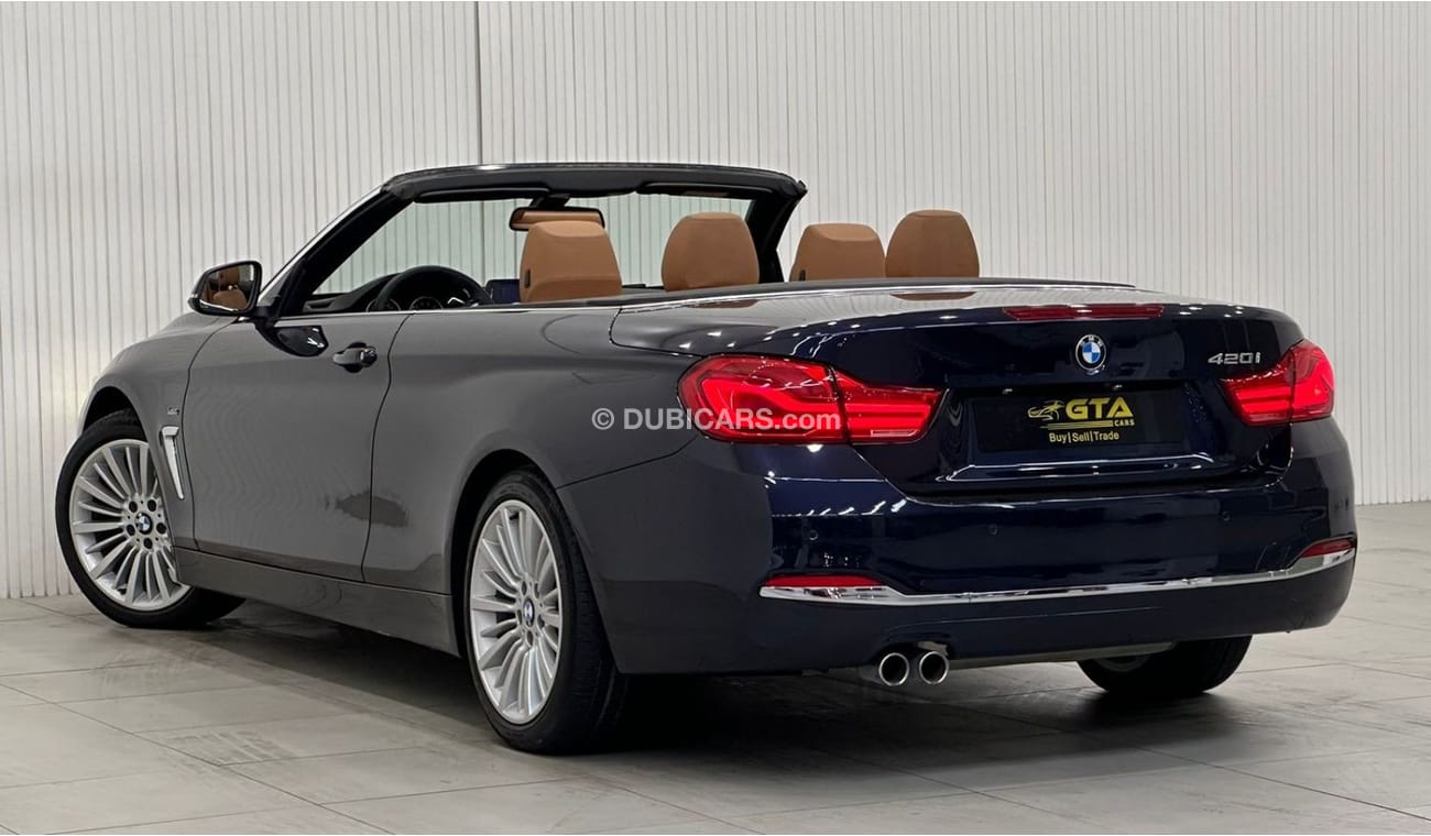 بي أم دبليو 420i Std 2.0L 2019 BMW 420i Luxury-Line Convertible, Warranty, Service History, Excellent Condition